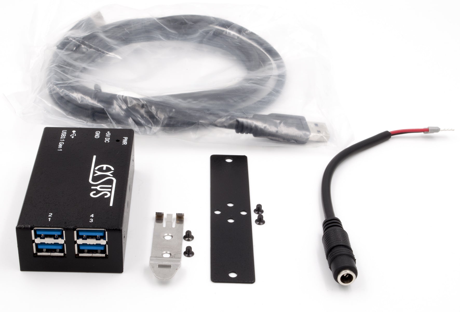 EXSYS EX-1180HMS USB-Hub – 4× USB-A, für Windows