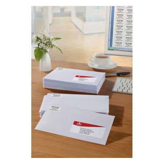Avery Adress-Etiketten, 64 mm × 38 mm, weiss, Papier, permanent, 25 Blatt (525 Etiketten)
