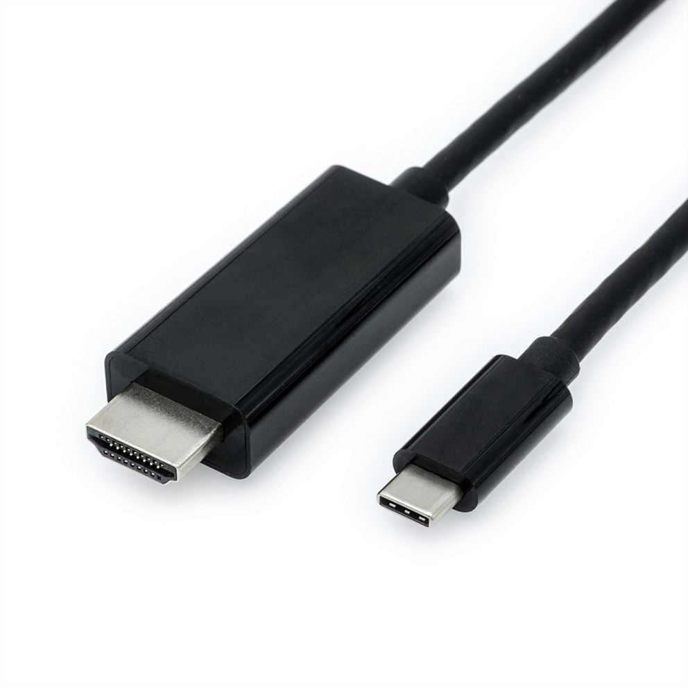 VALUE USB-C zu HDMI Kabel – 4K (3840 × 2160) @ 60 Hz, 2 m, für Geräte mit DP Alt Mode, Schwarz