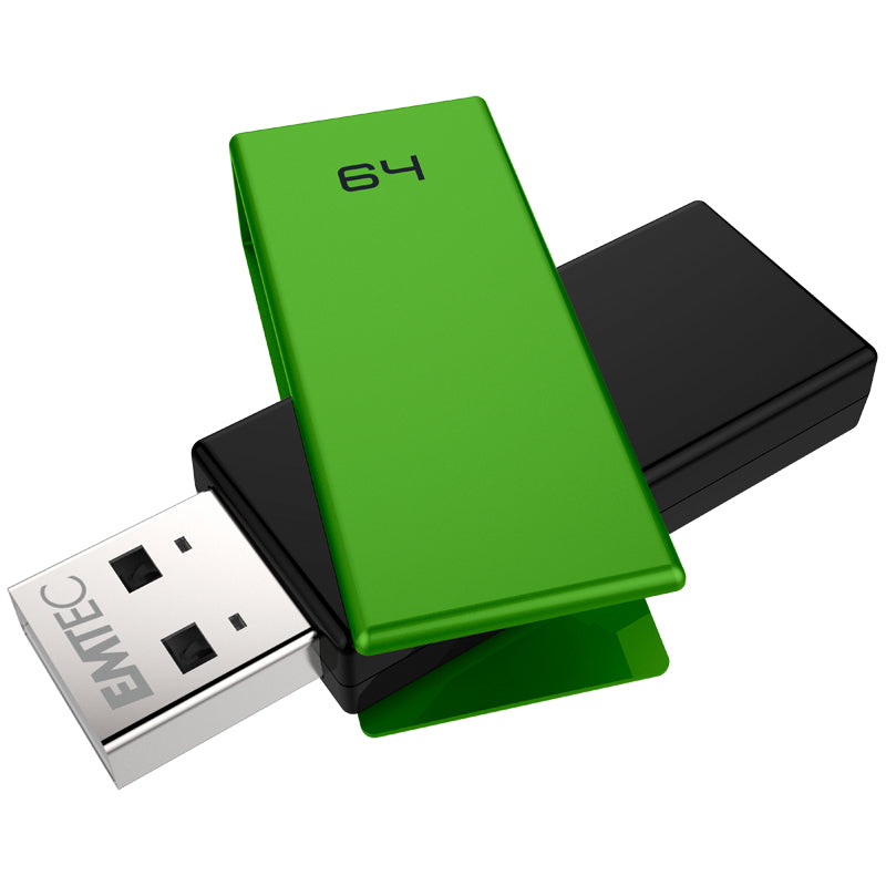 Emtec C350 USB-Stick – 64 GB, USB 2.0, grün