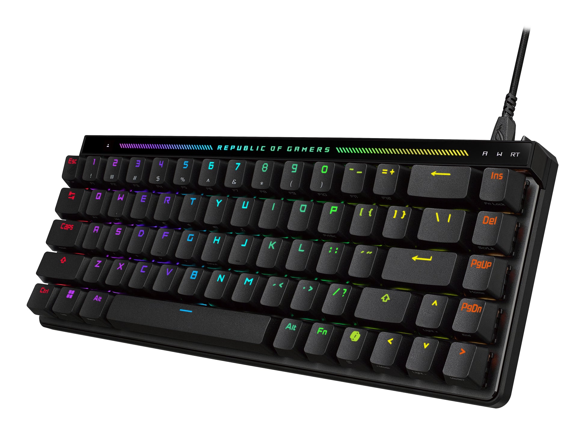 ASUS ROG Falchion Ace HFX – Gaming-Tastatur 65% – ROG HFX Magnetic – USB-C – RGB – Ohne Ziffernblock