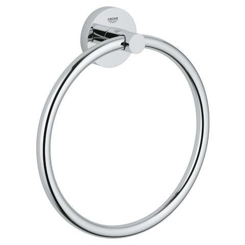 GROHE Handtuchring – Klebemontage – 4,4 × 20,1 cm – Chrom – Metall
