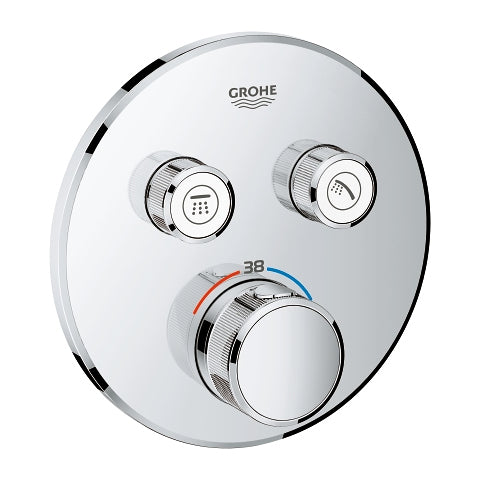 GROHE Grohtherm SmartControl Unterputz-Badebatterie – Messing, Wandmontiert, für Badewanne & Dusche, Chrom