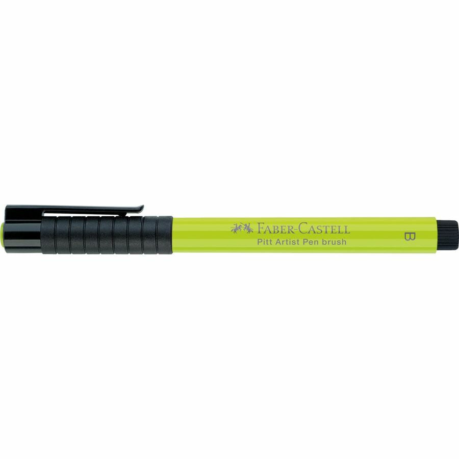 Faber-Castell Pitt Artist Pen Pinselstift – 2,5 mm, pigmentiert, wasserfest, hellgrün