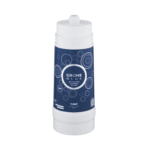GROHE Blauer Tischwasserfilter – 3000 l, inkl. 1 Kartusche, Aktivkohlefilter, Blau
