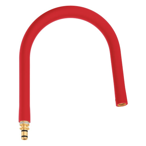 GROHE Armaturenanschluss GROHFlexx – 22 cm, Silikon, Rot