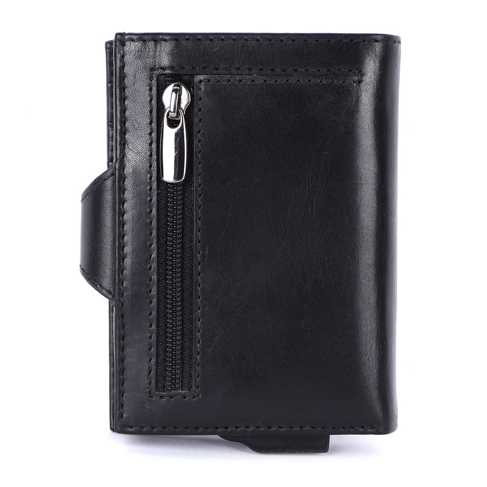 Valenta Kartenetui – 109 × 26 mm, Leder, Schwarz