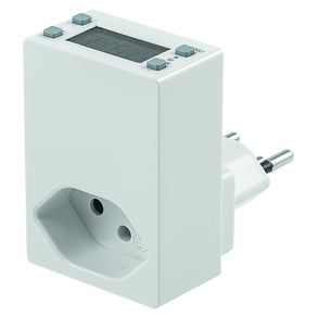 Steffen Timer Mini Digi – Zubehör – Digitale Zeitschaltuhr, 20 Programme, Zwischenstecker