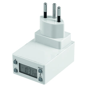 Steffen Timer Mini Digi – Zubehör – Digitale Zeitschaltuhr, 20 Programme, Zwischenstecker