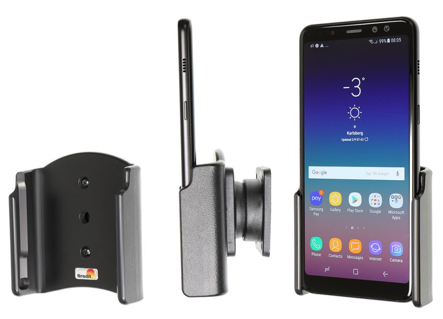 Brodit Auto-Halterung, passiv, 360° drehbar, neigbar 0–20° – für Smartphones – Schwarz, ABS