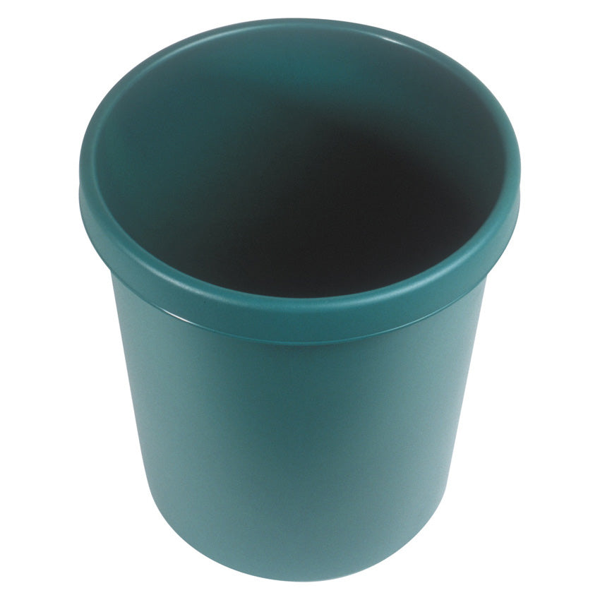 Helit Papierkorb the german – 30 l – Kunststoff, grün – Ø 350 × H 410 mm