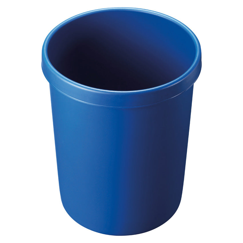 Helit Papierkorb the german – 45 l – Kunststoff, blau – Ø 390 × H 480 mm