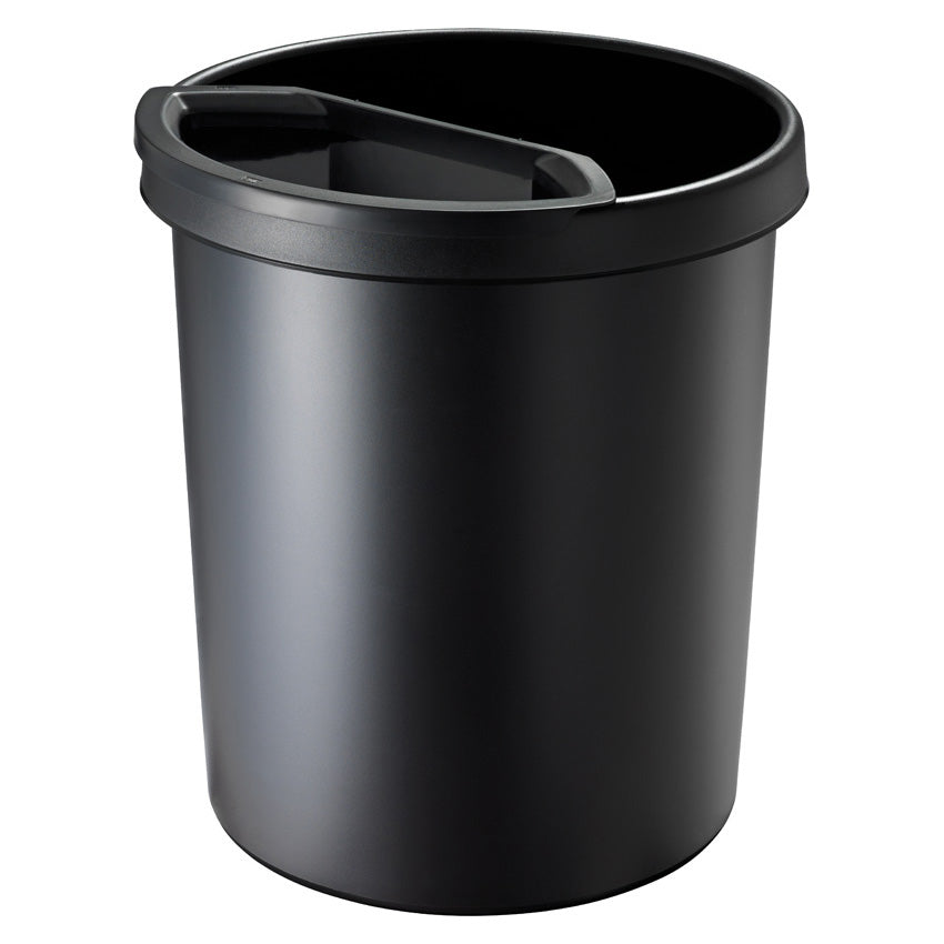 Helit Abfalleinsatz – 6 l – Kunststoff, Schwarz – B × H × T 315 × 295 × 150 mm – für H61061 & H61062