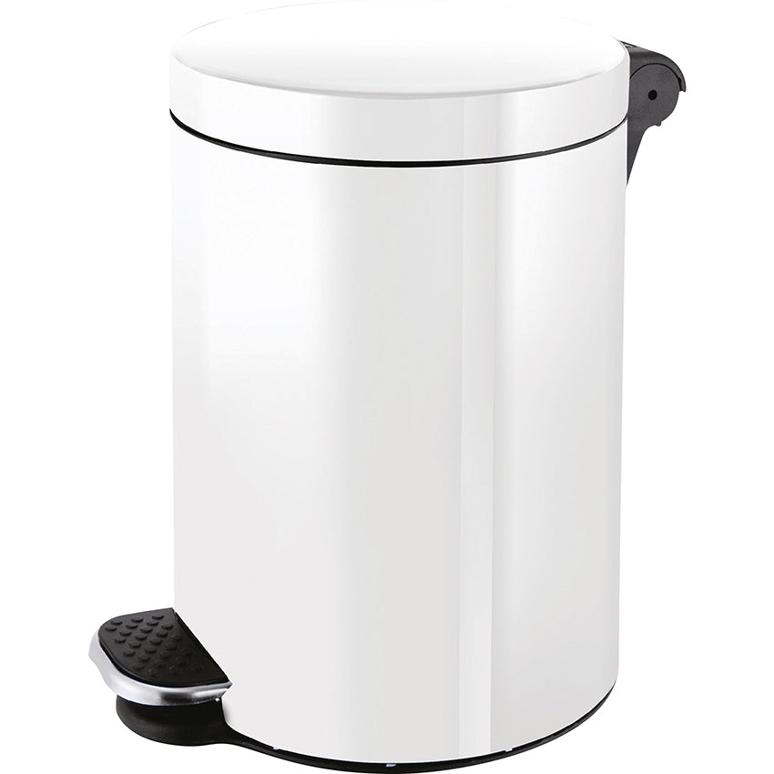Helit Papierkorb The Knight – 5 l – Stahl, Schwarz – Ø 210 × H 280 mm