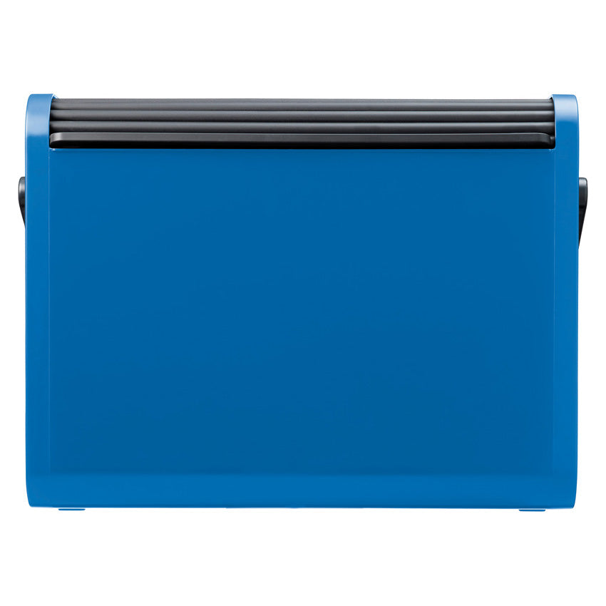Helit Hängemappen-Box A4 – für 25 Hängemappen, mit Tragegriff, stapelbar, 425 × 375 × 200 mm, Schwarz/Blau