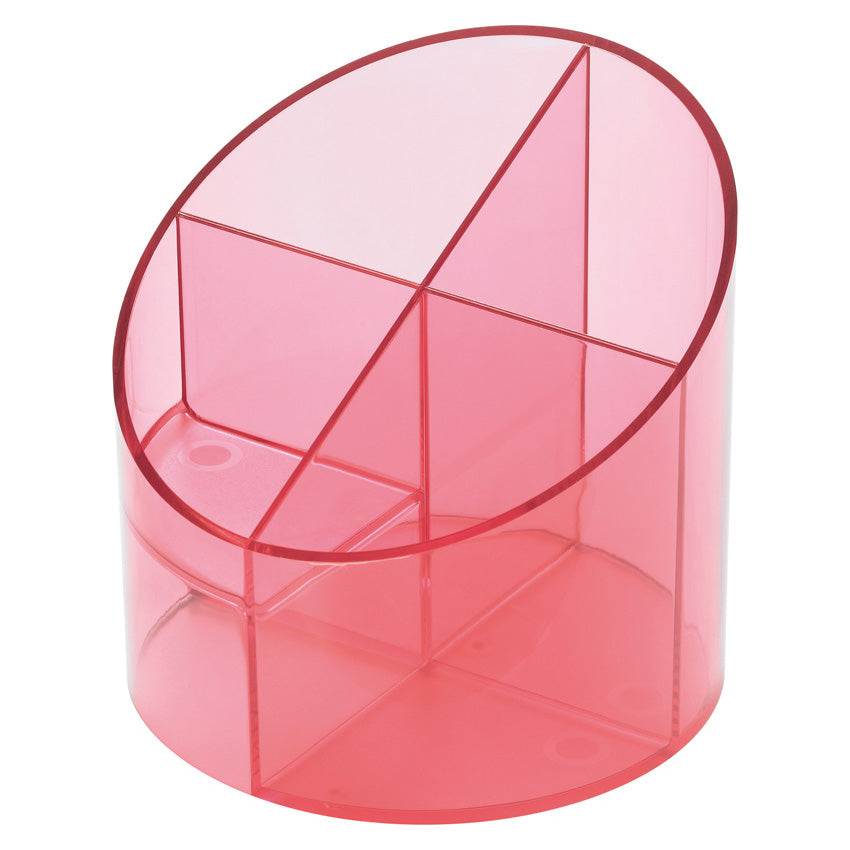 Helit Stiftschlaufe – Kunststoff, rot transparent, 110 × 109 mm