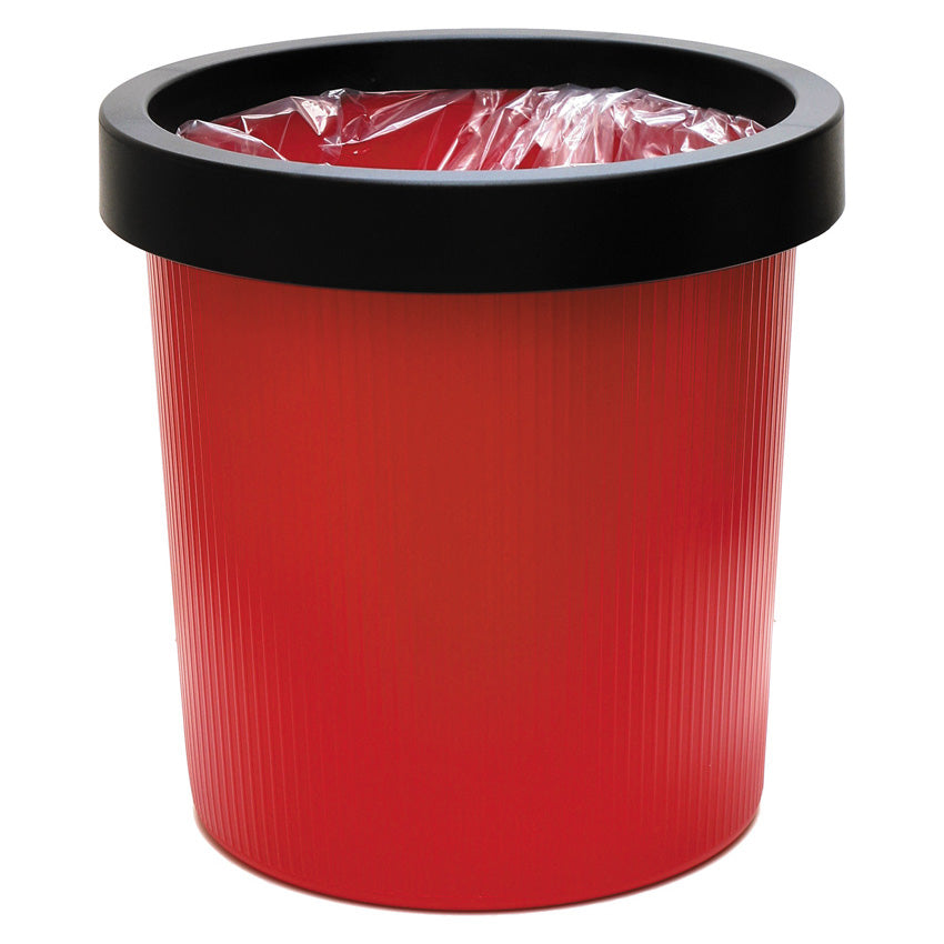 Helit Papierkorb-Ring the Olympic – Ø 310–320 mm – Kunststoff, Schwarz