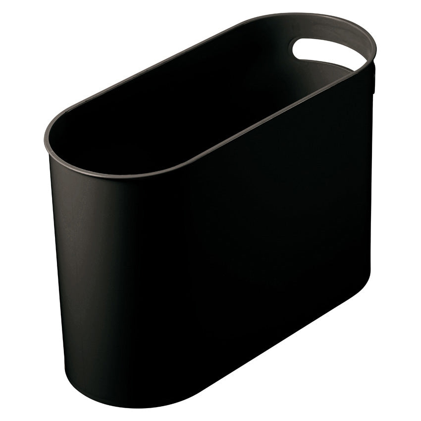 Helit Abfalleimer the Oval Design Classics – 22 l – Kunststoff, Schwarz – B × H × T 178 × 300 × 450 mm
