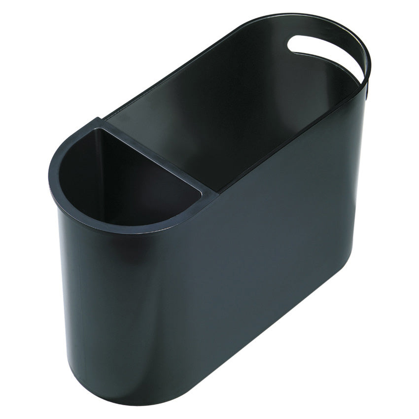 Helit Abfalleimer the Oval Design Classics – 22 l – Kunststoff, Schwarz – B × H × T 178 × 300 × 450 mm