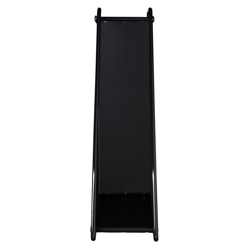 Helit Stehsammler – Stahl, ohne Beschriftungsfeld, schwarz, 80×290×315 mm