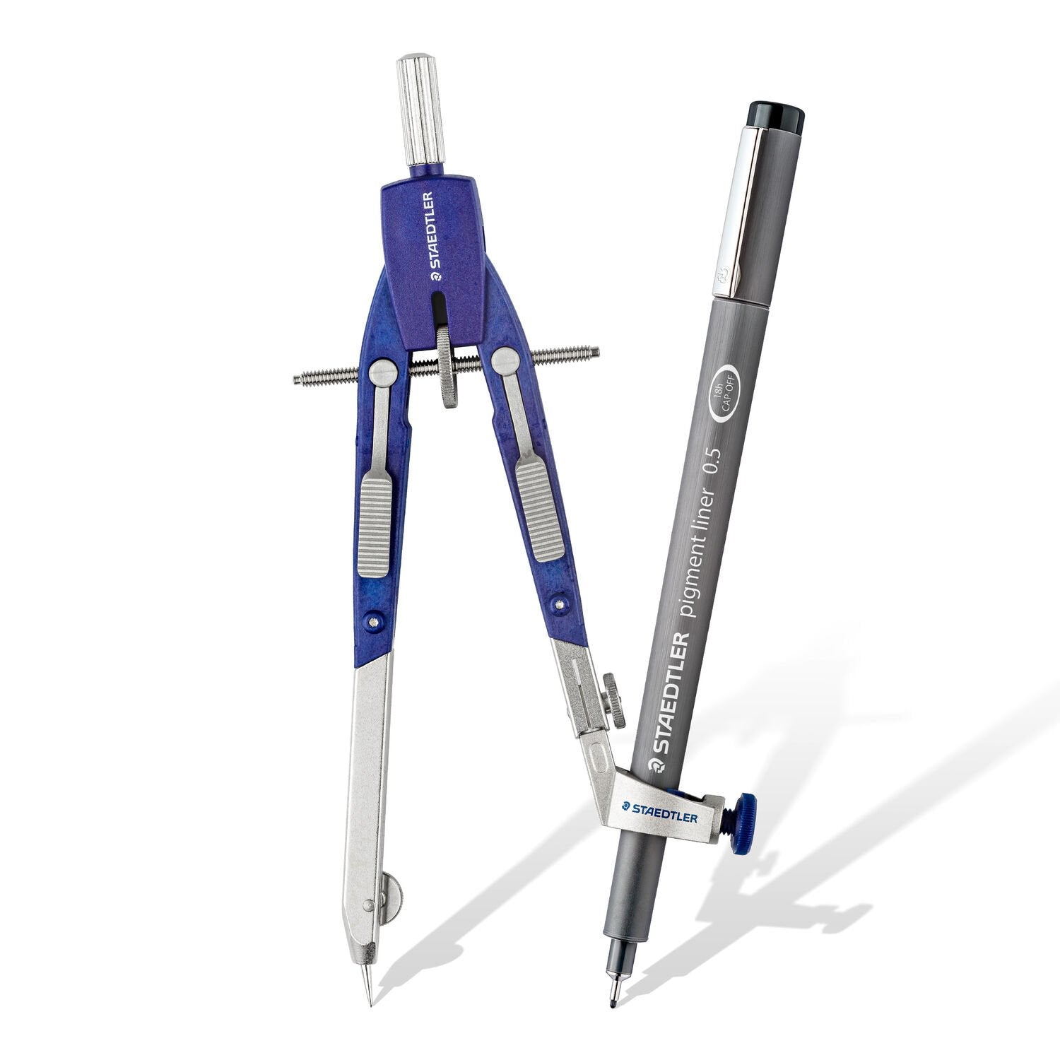 Staedtler Mars Comfort 552 Schnellverstellzirkel – Länge 170 mm, max. Kreis-Ø 58,5 cm