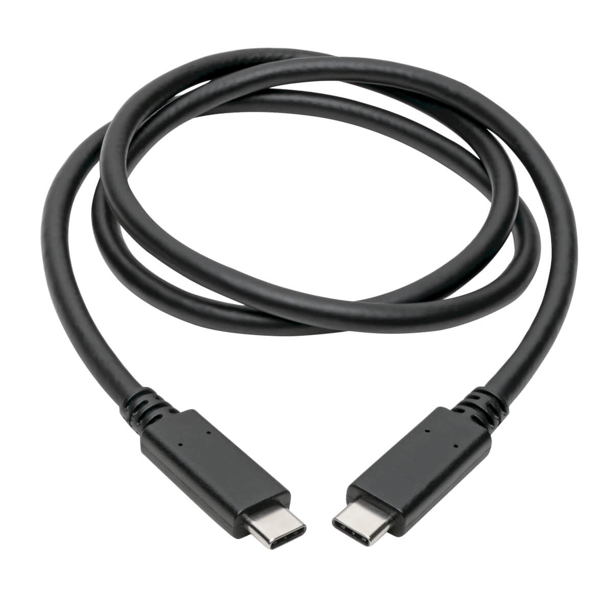 Tripp Lite USB-C auf USB-C Kabel – USB 3.2 Gen 2 (10 Gbit/s) – 0,91 m – USB-IF zertifiziert, PVC – Schwarz
