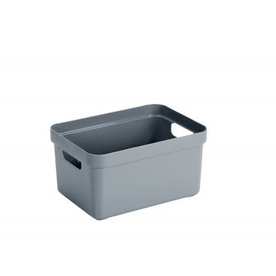 Sunware Aufbewahrungsbox 5 L (mit Deckel) – Kunststoff – Grau – 175 × 122 × 252 mm