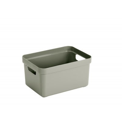 Sunware Aufbewahrungsbox 5 L (mit Deckel) – Kunststoff – Hellgrün – mit Griff – 175 × 122 × 252 mm