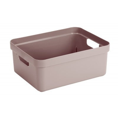 Sunware Sigma home Aufbewahrungsbox 24 L (mit Deckel) – Kunststoff – Rosa – 355 × 183 × 453 mm