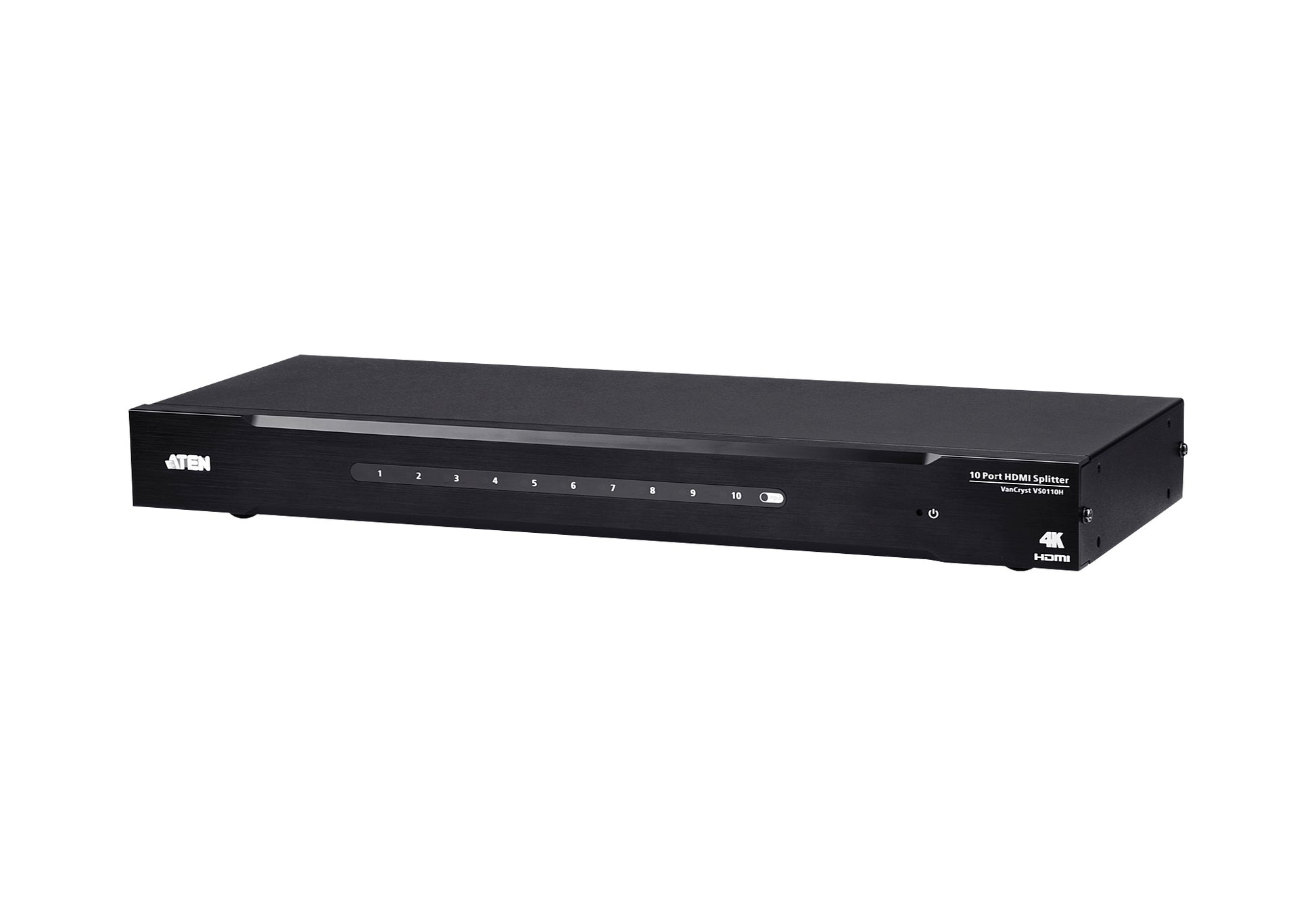 ATEN HDMI-Splitter – 4K UHD, 10x HDMI, HDMI 1.4 – Schwarz, Metall