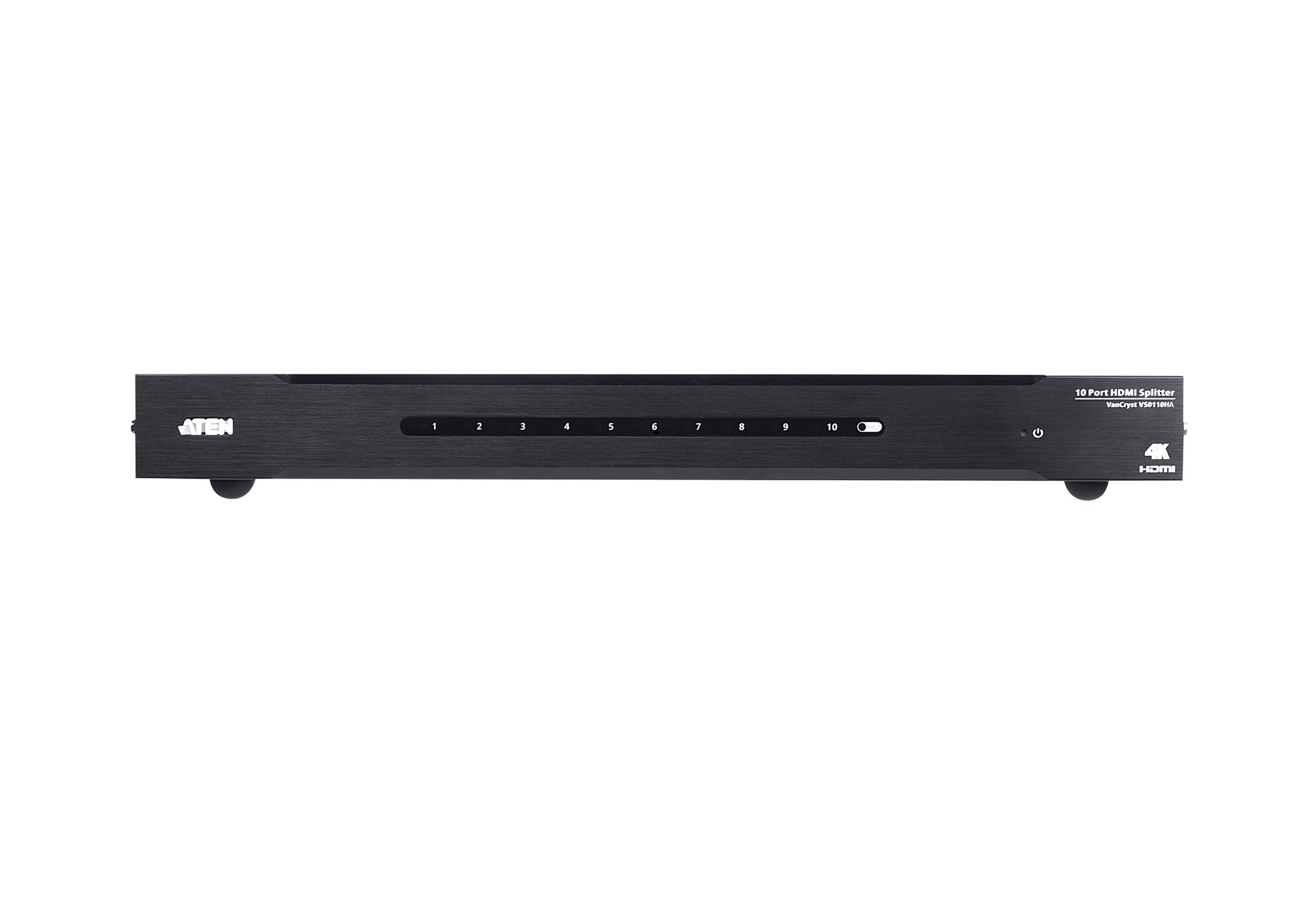 ATEN HDMI-Splitter – 4K UHD, 10x HDMI, HDMI 1.4 – Schwarz, Metall