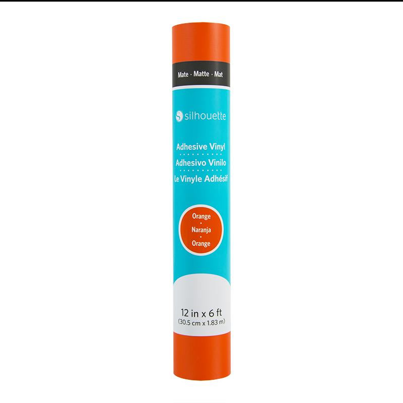 Silhouette Matte Vinylfolie, selbstklebend – orange – 30,5 × 180 cm – für Schneideplotter