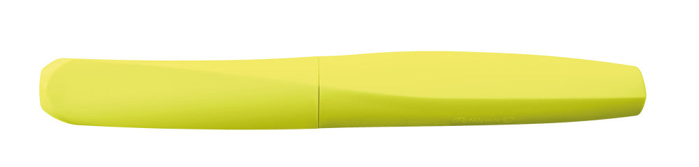 Pelikan Twist – Federspitze M – für Rechts- & Linkshänder – Neongelb, Blau – Patronen