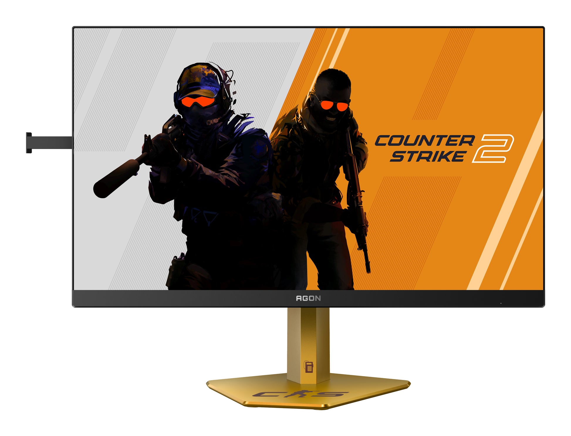 AOC CS24A – Monitor, 24,1", 500 cd/m², Webcam, USB-Hub, Lautsprecher, Adaptive Sync, VESA 100 × 100, Schwarz