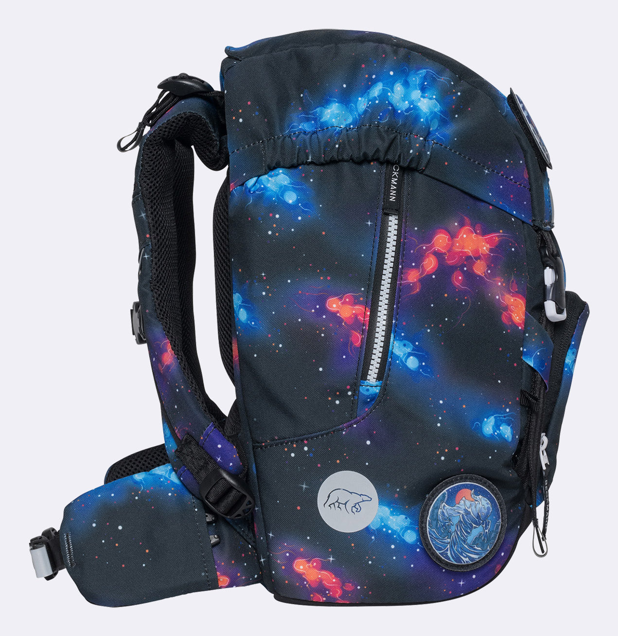 Beckmann Classic Schulrucksack – Ninja Elements – 24,0×37,0×25,0 cm – aus recycelten PET-Flaschen hergestellt