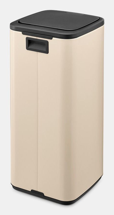 Brabantia Papierkorb – 30 l – Stahl, Beige – B × H 280 × 650 mm