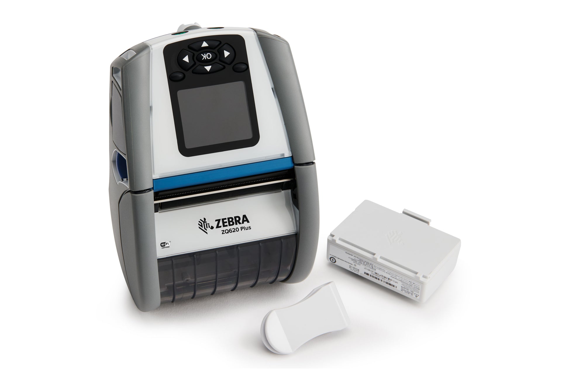 Zebra ZQ620 Plus – Etikettendrucker, Thermodirekt, für Etiketten bis 72 mm, WLAN, Bluetooth