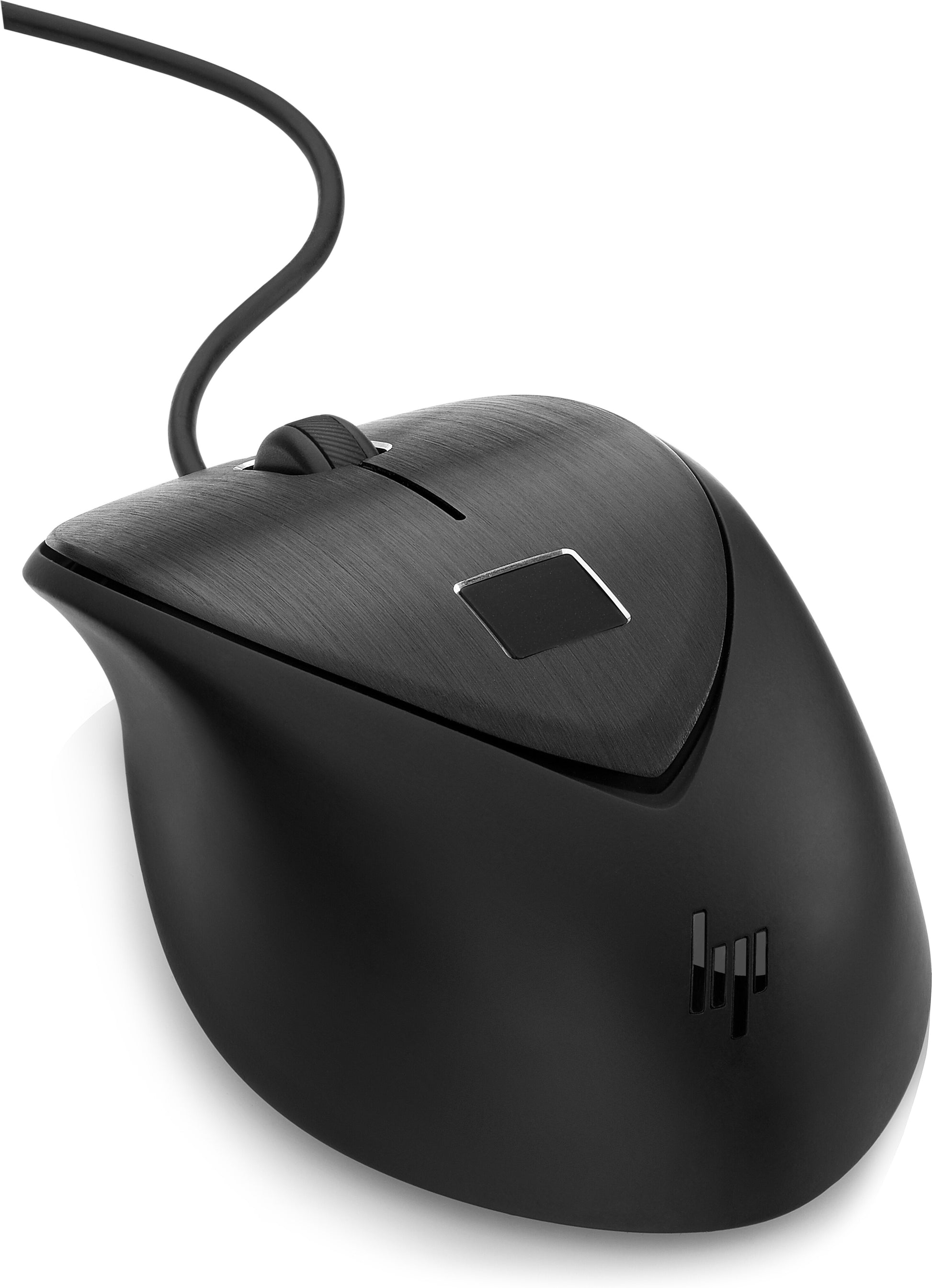 HP USB-Fingerabdruck für Business – Maus – Kabelgebunden (USB‑A), Fingerabdruckscanner, beidhändig