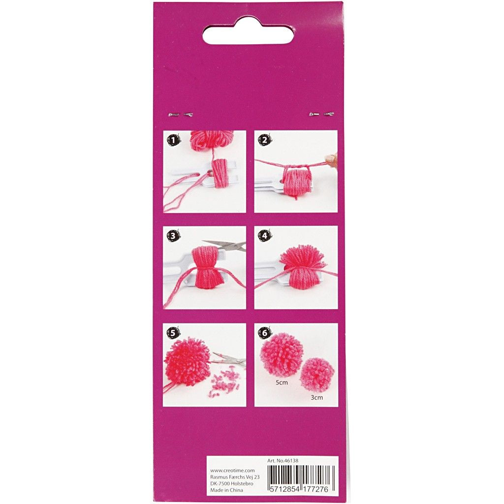 Creativ Company Pompon-Macher Weiss – Ø 30–50 mm, 1 Stk.