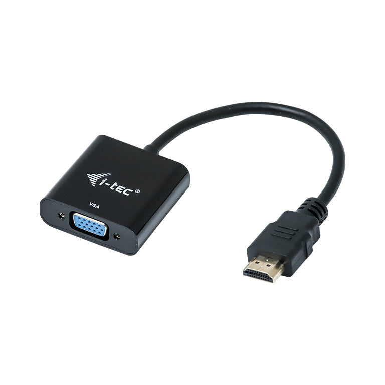 i-tec HDMI auf VGA Adapter, 1920×1080@60 Hz, 15 cm, vergoldet