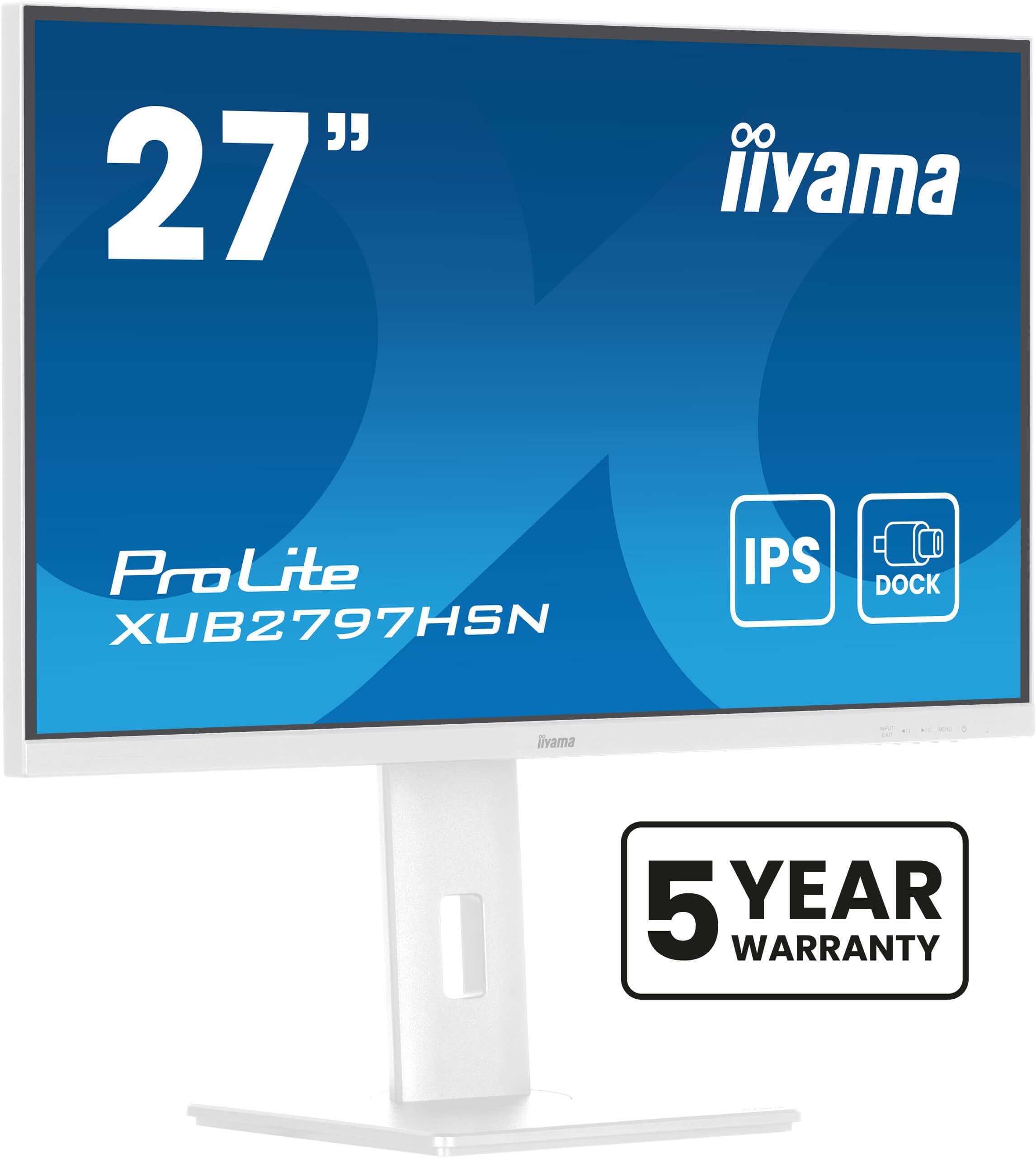 iiyama ProLite XUB2797HSN-W2 – Monitor, 27", 1920 × 1080 (Full HD), IPS, 300 cd/m²