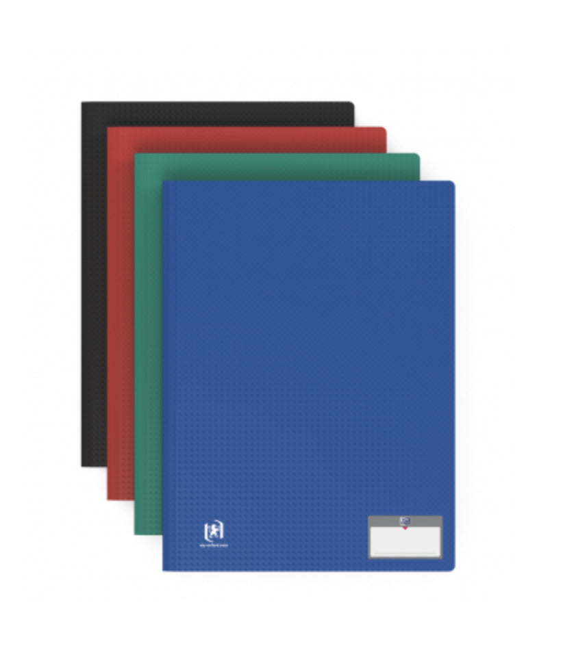 Elba Oxford Sichtbuch Memphis – 40 Sichttaschen, A4, farbig sortiert, PP