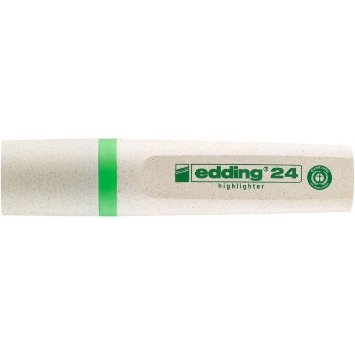 Edding EcoLine Textmarker Grün – Keilspitze, 2–5 mm, nachfüllbar, Blauer Engel