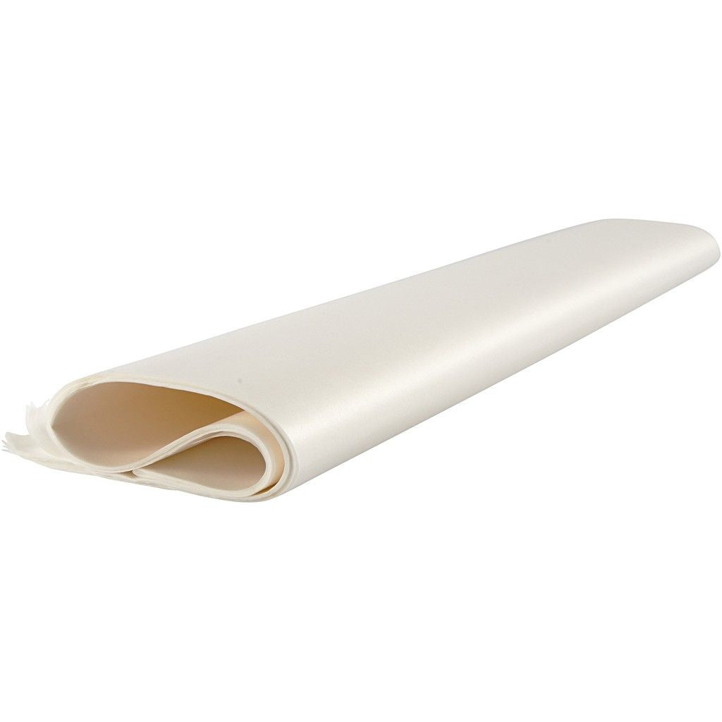 Creativ Company Seidenpapier – 14 g/m² – 50 × 70 cm – Weiss – 25 Stück