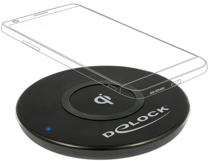DeLOCK Ladestation – 5/7,5/10 W, Qi – für Qi-fähige Smartphones