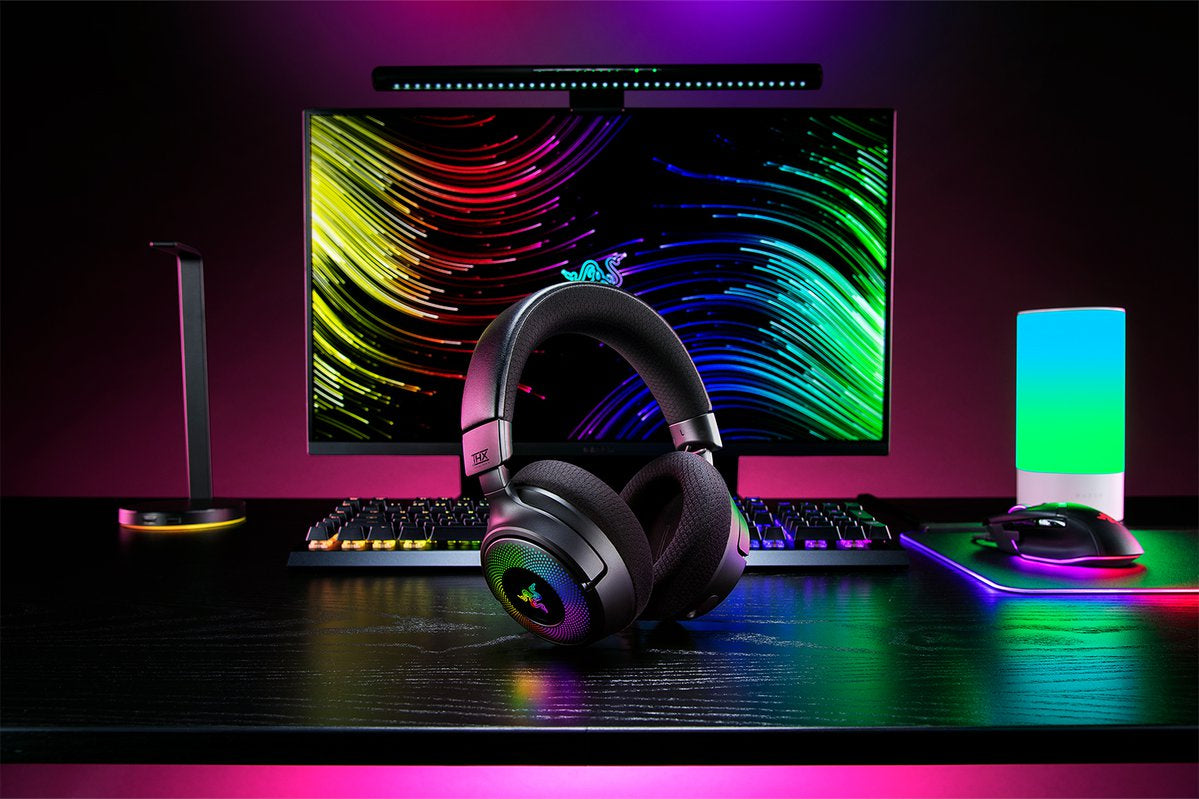 Razer Kraken V4 – Over-Ear Gaming-Headset – Bluetooth 5,3, USB-A, 7,1 Surround – Schwarz – bis 70 h