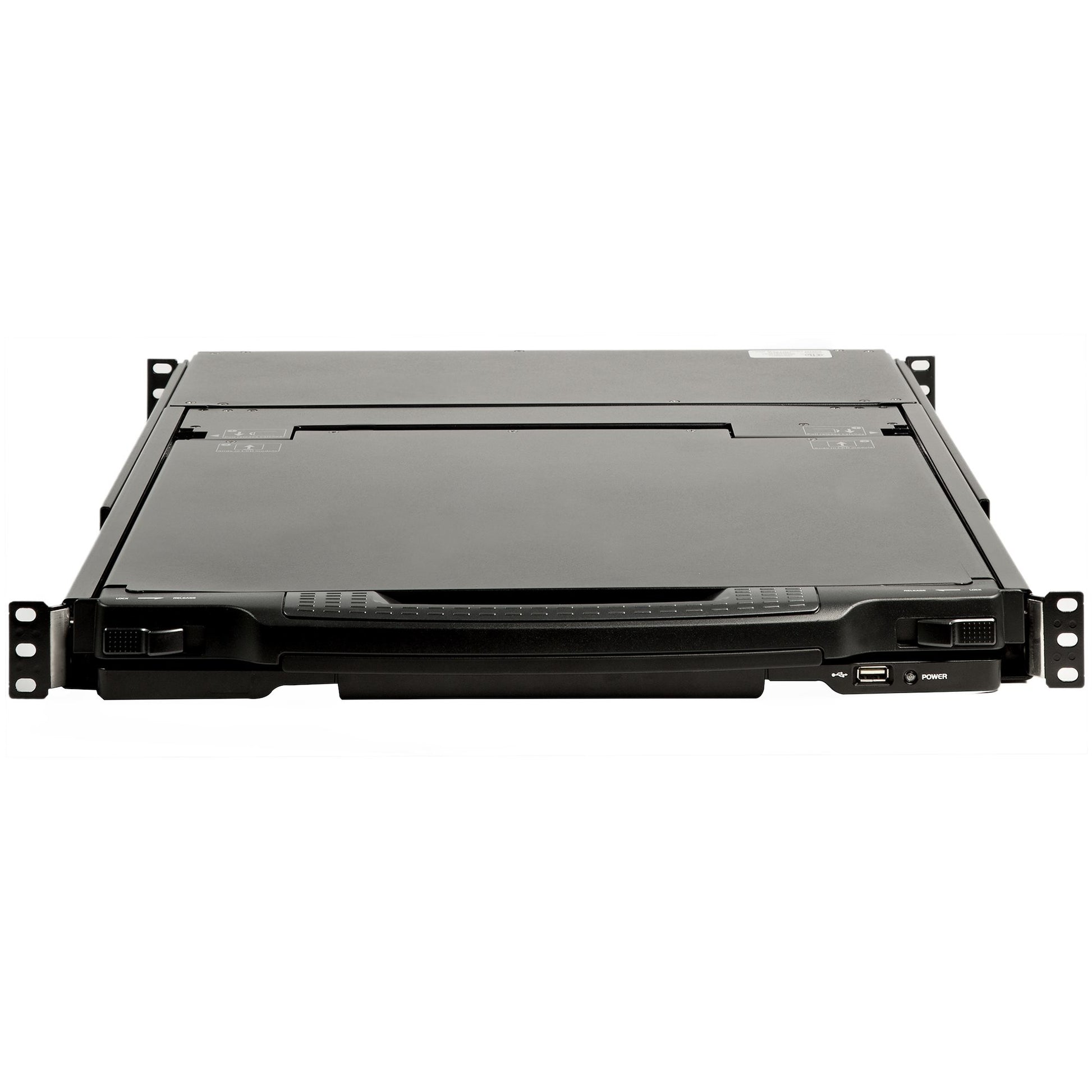 StarTech.com 17,3" Rack-LCD-Konsole – 1-Port DVI/VGA KVM, 1920 × 1080, USB 2.0-Hub, Audio – 1U