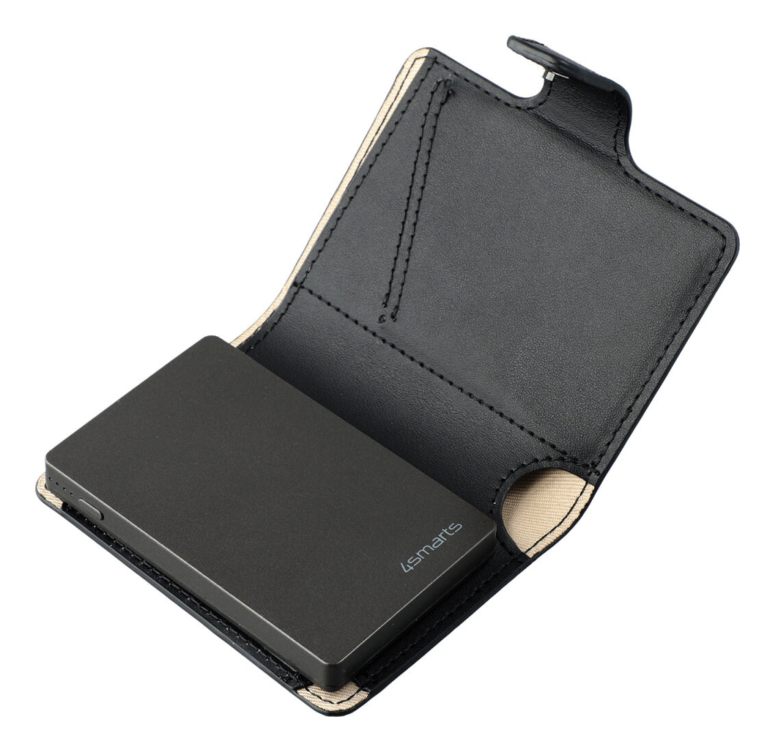 4smarts SkyTag Card Duos ReCharge – Standort-Finder – Bluetooth 5,3, 50 m Reichweite, IPX5, Schwarz