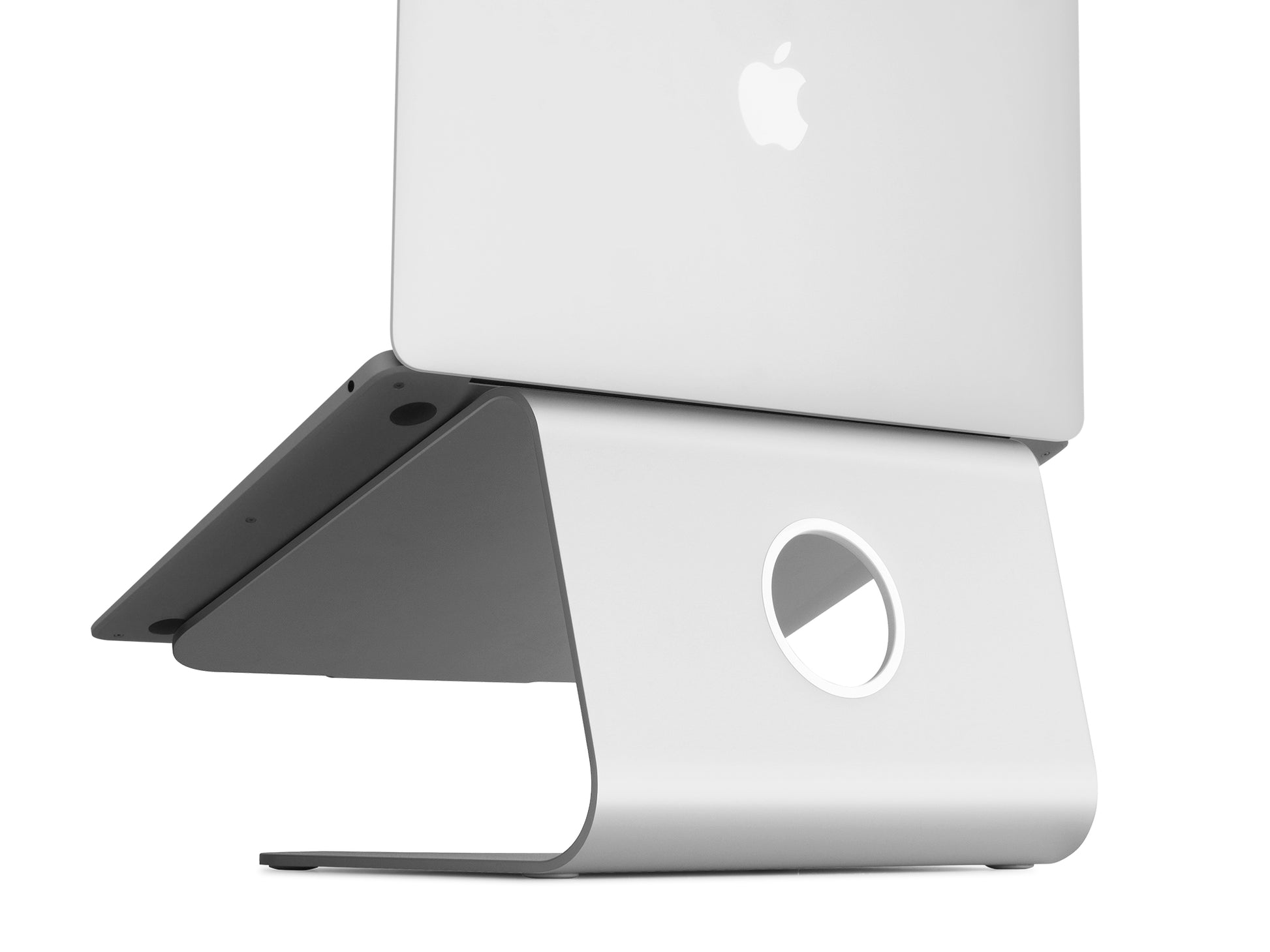 Rain Design mStand Laptop-Ständer – bis 15", Aluminium, rutschfeste Oberfläche – Silber