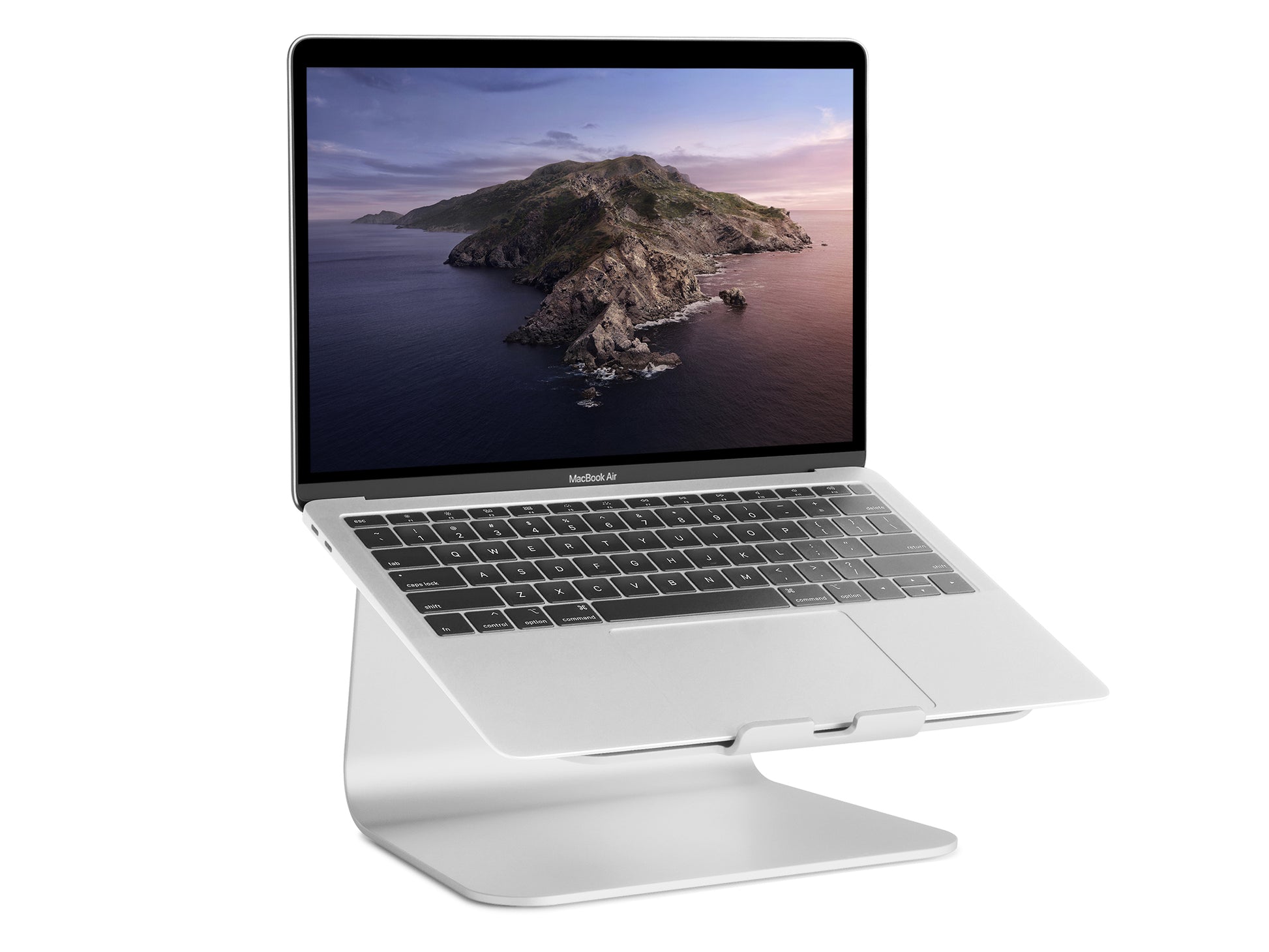 Rain Design mStand Laptop-Ständer – bis 15", Aluminium, rutschfeste Oberfläche – Silber